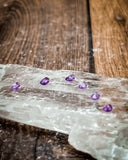 Amethyst Pear Facet, 5x3mm