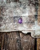 Amethyst Pear Facet, 5x3mm