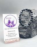 Snowflake Obsidian Bracelet