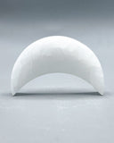 Selenite Geometric Moon Carving