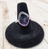 Faceted Amethyst Ring