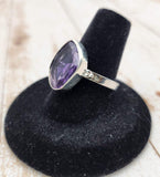 Faceted Amethyst Ring