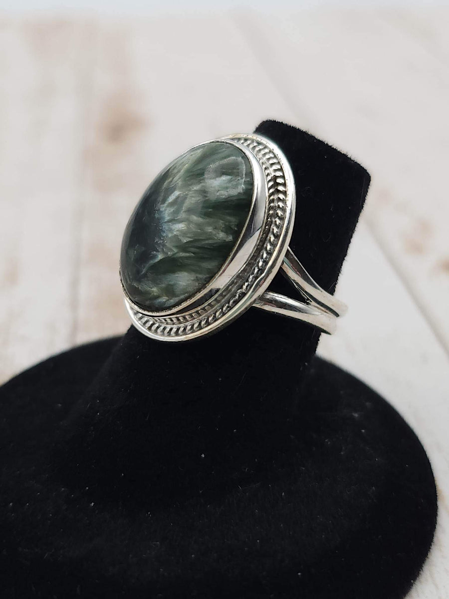 Seraphinite ring on sale
