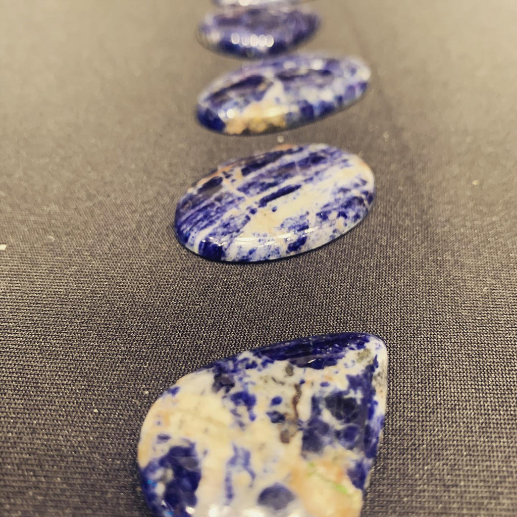 Sodalite Cabochons ready for setting...