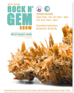 Red Deer Rock N' Gem Show Sept 23-Oct 2, 2022