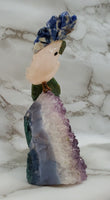 Bird Animal Carving on Amethyst