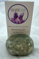 Prehnite and Epidote Palm Stone