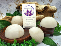 Snow Quartz Half Sphere Massage Stone