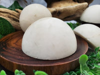 Snow Quartz Half Sphere Massage Stone