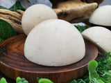 Snow Quartz Half Sphere Massage Stone