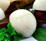 Snow Quartz Half Sphere Massage Stone