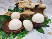 Snow Quartz Half Sphere Massage Stone