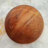 Red Jasper Half Sphere Massage Stone