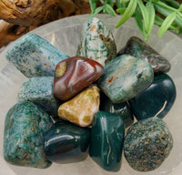 Moss Agate Tumble