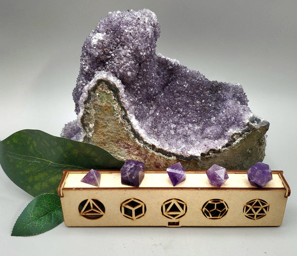 Amethyst Sacred Geometry Set with Case