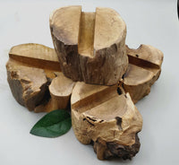 Natural Wood Plate Stands, 10-14cm
