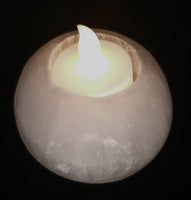 Selenite Candle Holder