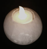 Selenite Candle Holder