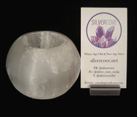 Selenite Candle Holder