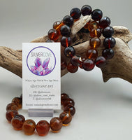 Indonesian Amber Bracelet (12mm Round beads)