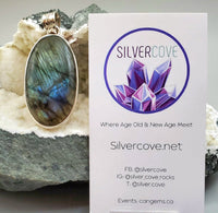 Labradorite in Sterling Silver Pendant