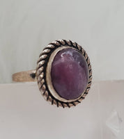 Canadian Rossmanite in .925 Sterling Silver Ring (size 6.5)