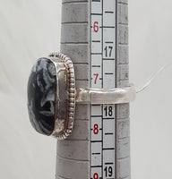 Canadian Pinolith in .925 Sterling Silver Ring (size 7.5)