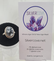 Canadian Pinolith in .925 Sterling Silver Ring (size 9)