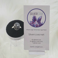 Canadian Sapphire Ring in .925 Sterling Silver (size 7.5)