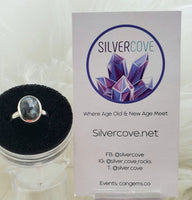 Canadian Sapphire Ring in .925 Sterling Silver (size 7.25)