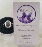Canadian Sapphire Ring in .925 Sterling Silver (size 8.75)