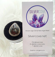 Canadian Staurolite And Garnet Ring in .925 Sterling Silver