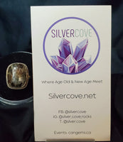 Canadian Staurolite And Garnet Ring in .925 Sterling Silver (size 5.75)