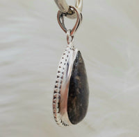 Canadian Staurolite And Garnet Pendant (in .925 Sterling Silver)
