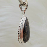 Canadian Staurolite And Garnet Pendant (in .925 Sterling Silver)