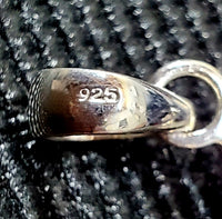 Epidote in Quartz Pendant .925 Stirling Silver