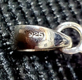 Epidote in Quartz Pendant .925 Stirling Silver