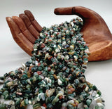 Jasper & Bloodstone Chip Strand