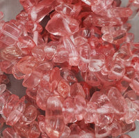 Cherry Quartz Chip Bead Strand