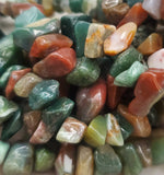 Jasper & Bloodstone Chip Strand