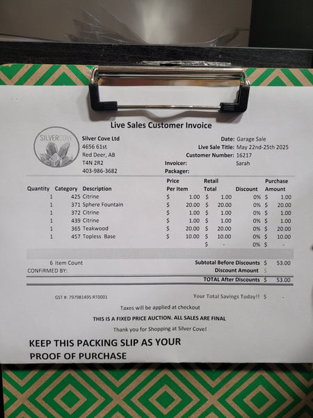 16217 Garage Sale 2025 Live