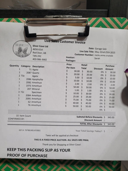 rocks.anne.crystals Garage Sale 2025 Live