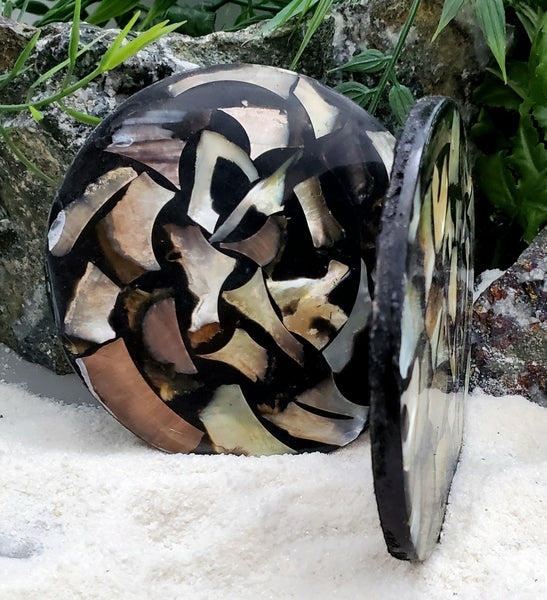 Indonesian Shell Coaster Set