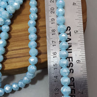 (8mm) Faceted Crystal Bead Strand