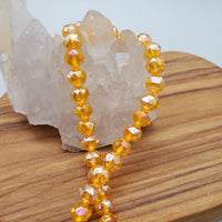 (8mm) Faceted Crystal Bead Strand