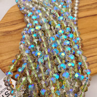 (8mm) Faceted Crystal Bead Strand