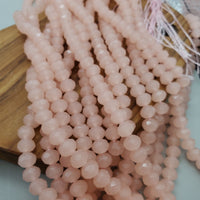 (8mm) Faceted, Crystal Bead Strand