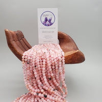Speckled Pink Marble Bead (dyed 6mm round)