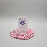 Matte Pink Aura Glass (6mm) Round Bead Strand