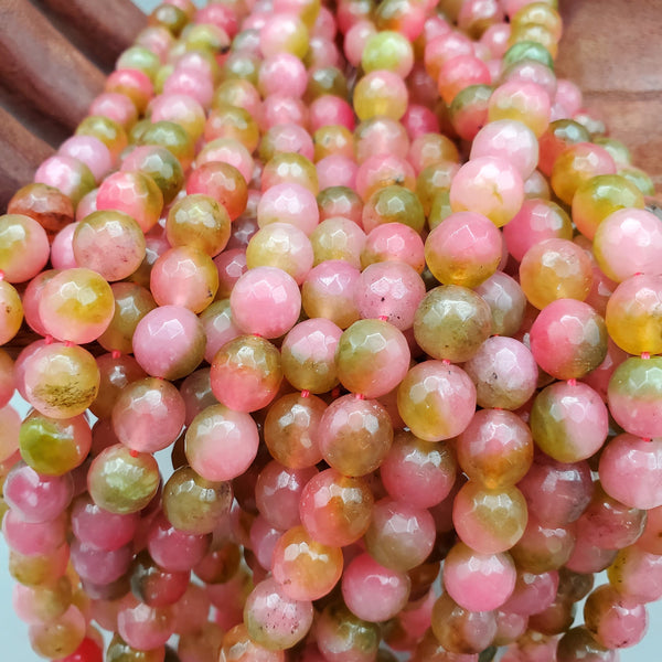 Gradient, Watermelon, Marble Bead (dyed 10mm round)